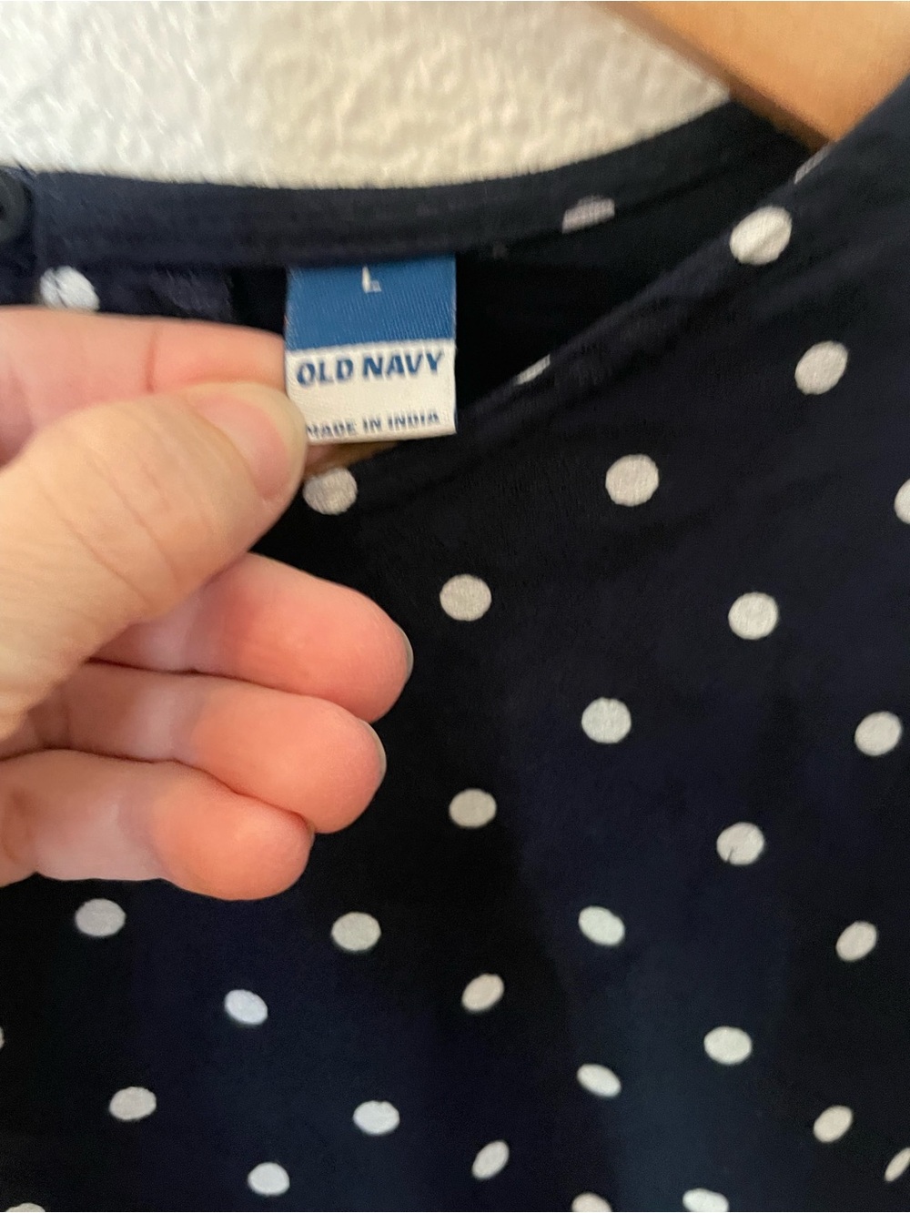 Old Navy Polka Dot Short Sleeve Dress Size Large with Pockets NWT - Picture 2 of 6